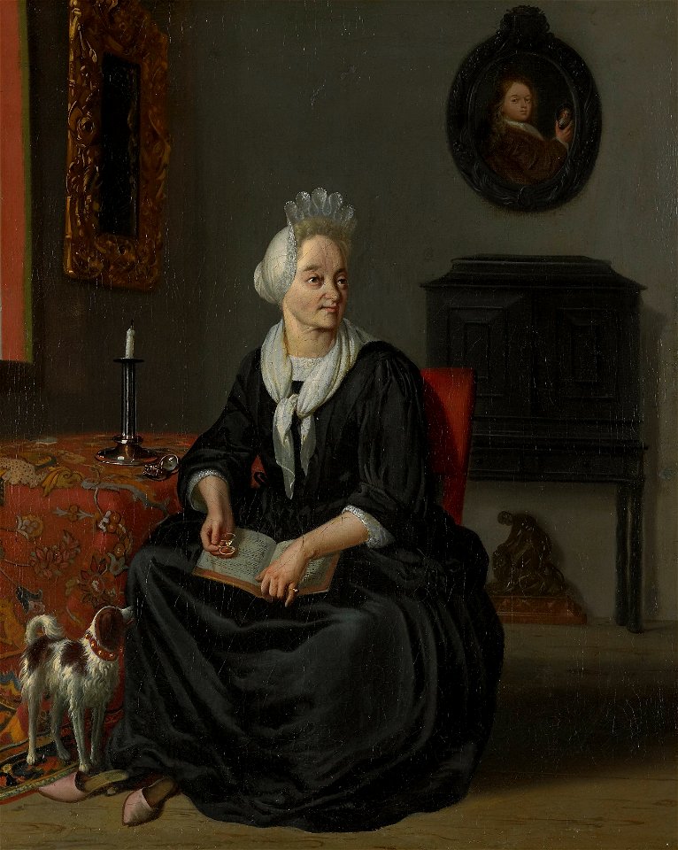 Anna de Hooghe (1645-1717), vierde echtgenote van de schilder Rijksmuseum SK-A-2188