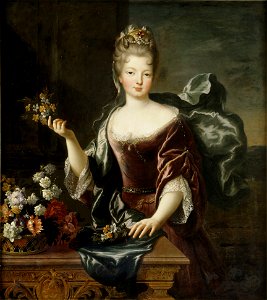 La seconde Mademoiselle de Blois, François de Troy, Château de Versailles.. Free illustration for personal and commercial use.