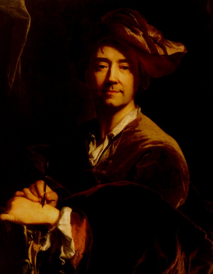 Hyacinthe Rigaud - Autoportrait dit au turban (Musée des Châteaux de Versailles)