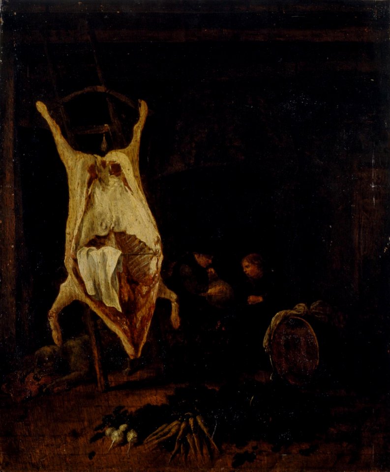 Jacob Leyssens (Lyssens) - Carcass in a Kitchen