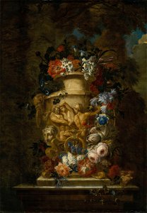 Gaspar Peeter Verbruggen (II) - A bouquet of flowers in an urn