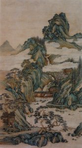 Qian Yuanchang On the way to the mountain retreat