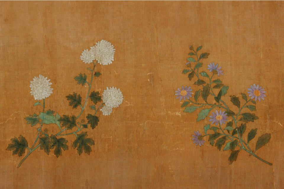 16c Zhao Mengfu. Ten Chrisantemums. 1300-1310 Section. Sotheby's.