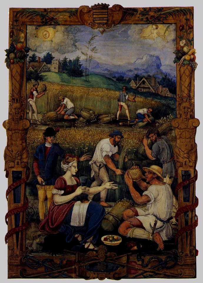 16th-century painters - August from an Book of Hours - WGA15913