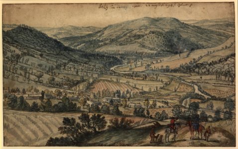 Jan Siberechts - View of Beeley, near Chatsworth in Derbyshire