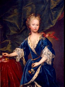 Elisabeth Farnese by an unknown artist as an infant. Free illustration for personal and commercial use.