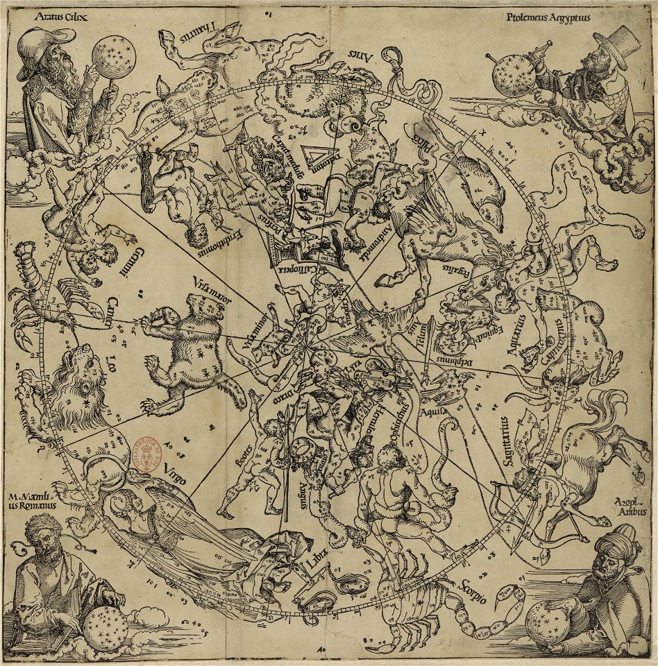 16th-century celestial map