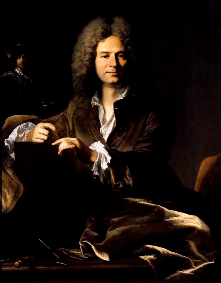 Hyacinthe Rigaud - Portrait of Pierre Drevet - WGA19493
