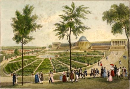 17. Vue du Jardin des plantes, à Bruxelles