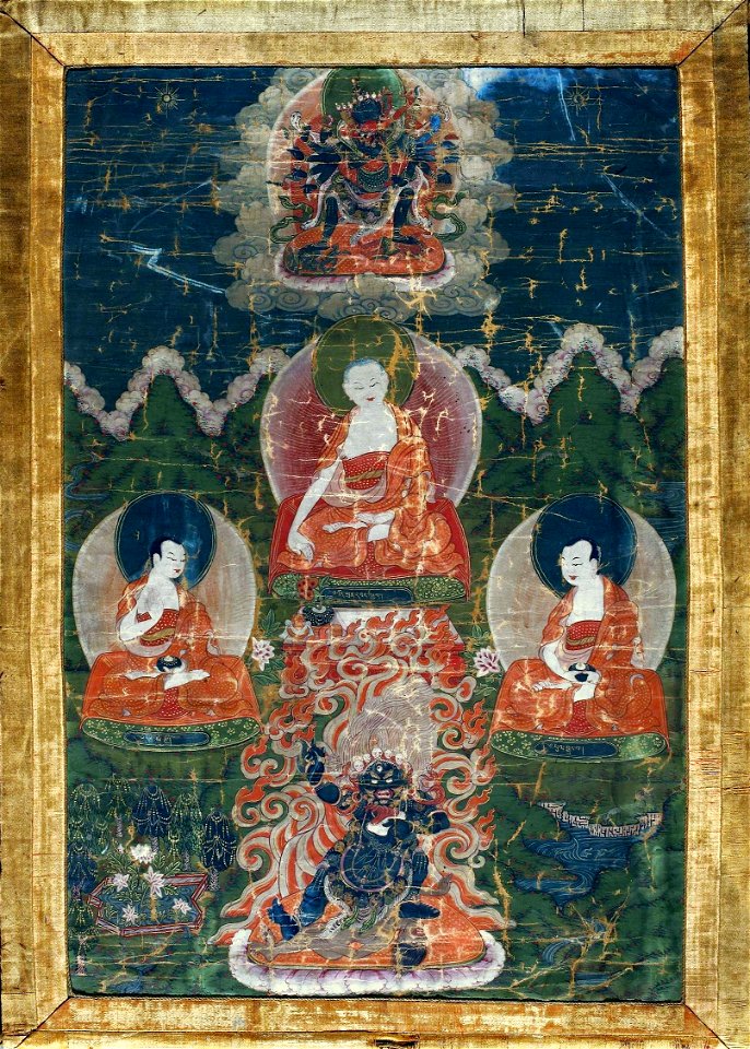 Tibet Three Buddhist teachers