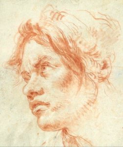 Giovanni Battista Tiepolo - Head of a man turned to the left