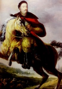 Anonymous Equestrian portrait of John III Sobieski (detail)