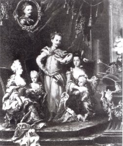 Schwartz Stanisław Leszczyński and his family
