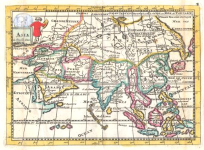 1706 de la Feuille Map of Asia - Geographicus - Asia-lafeuille-1706