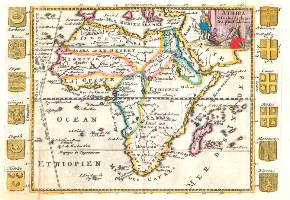 1710 De La Feuille Map of Africa - Geographicus - Africa-lafeuille-1710