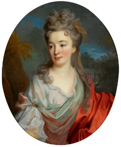 Jean-Baptiste Oudry. Portrait of a lady. Free illustration for personal and commercial use.