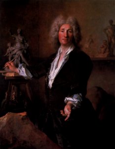 Nicolas de Largillière - The Sculptor Nicolas Coustou in His Atelier - WGA12465
