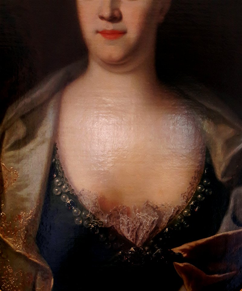 Anonymous Lady with a large decolletage (detail)