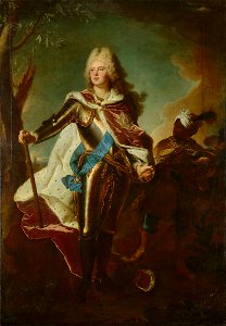 Hyacinthe Rigaud - Kurprinz Friedrich August von Sachsen (1696-1763). Free illustration for personal and commercial use.