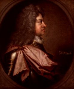 King George I by Sir Godfrey Kneller, Bt (2). Free illustration for personal and commercial use.
