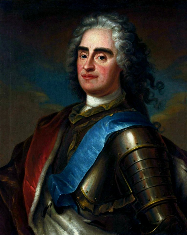 Silvestre Augustus II of Poland with the ribbon