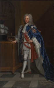 George II after Godfrey Kneller. Free illustration for personal and commercial use.