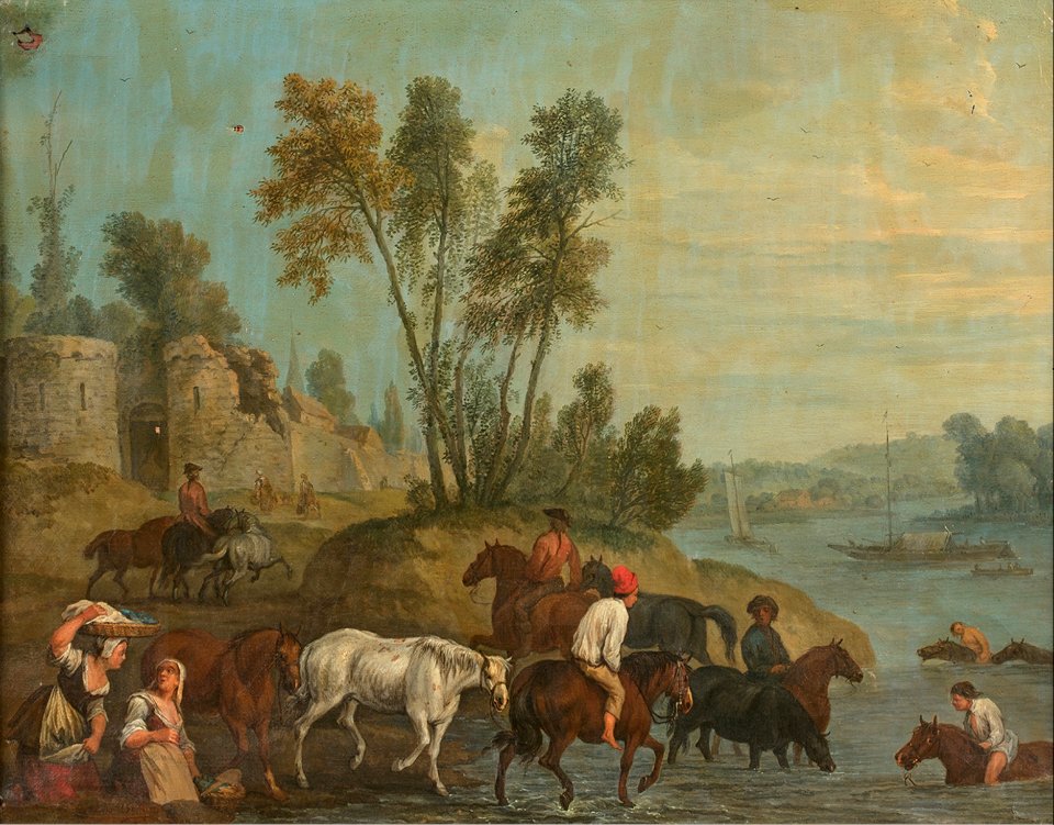 Jan Peeter Verdussen - Crossing the ford