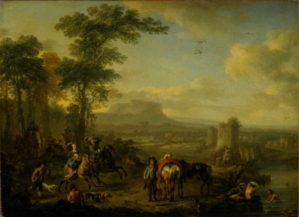 Carel van Falens -- Falcon hunt