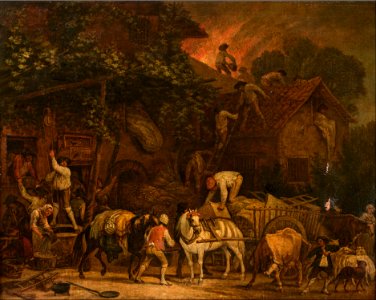 Jan Peeter Verdussen - Fighting a fire