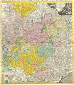 1720 Homann Map of Franconia, Germany ( Bavaria, Bamberg, Würtzburg, Nuremberg ) - Geographicus - Franconiae-homann-1720