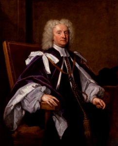Sir Jonathan Trelawny, 3rd Bt by Sir Godfrey Kneller, Bt. Free illustration for personal and commercial use.