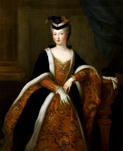 Portrait of Élisabeth Alexandrine de Bourbon, Mademoiselle de Sens (1705-1765) by Pierre Gobert. Free illustration for personal and commercial use.