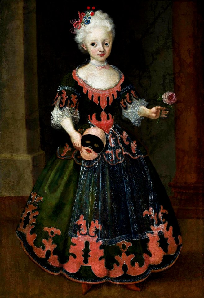 Anonymous Portrait of a girl with mask