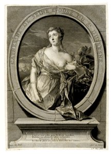 Madame Quinault-Dufresne by François-Bernard Lépicié. Free illustration for personal and commercial use.