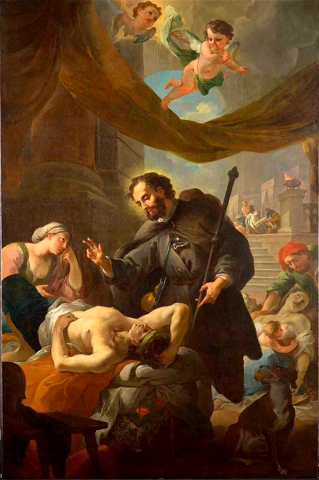 Martino Altomonte - Saint Roch Visiting the Sick 1719