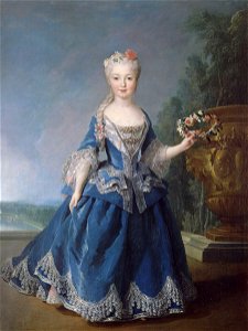 Infanta Maríana Víctoría de España, Queen of Portugal and the Algarves. Free illustration for personal and commercial use.