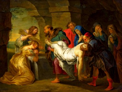 Beschey Entombment of Christ. Free illustration for personal and commercial use.
