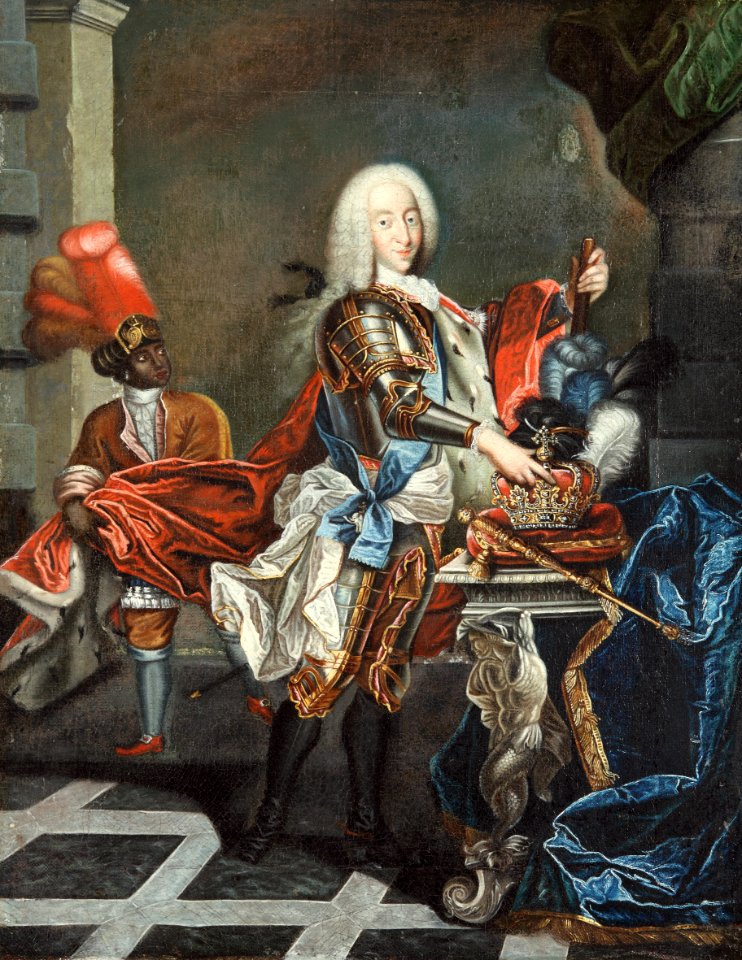 Christian VI med tjener
