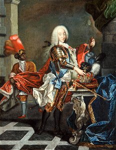 Christian VI med tjener