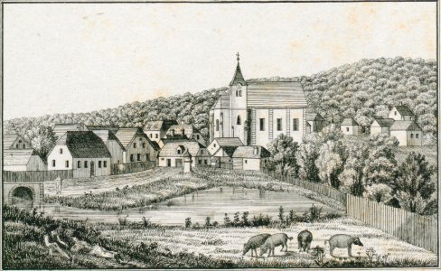 173 Luttenberg, Ljutomer - rad. K. - J.F.Kaiser Lithografirte Ansichten der Steiermark 1830 (2)