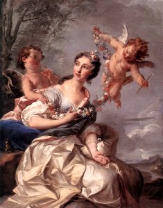 1731 Portrait of Madame de Conti as Venus by Noël Nicolas Coypel