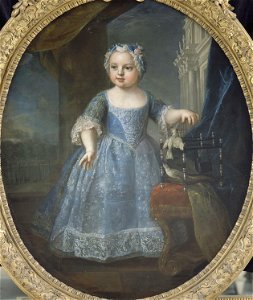Madame Troisième, Marie Louise de France, (1728-1733). Free illustration for personal and commercial use.