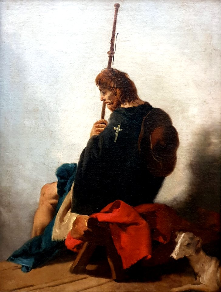 1733 Tiepolo Der Heilige Rochus Gemäldegalerie Kat.Nr. 2079 anagoria