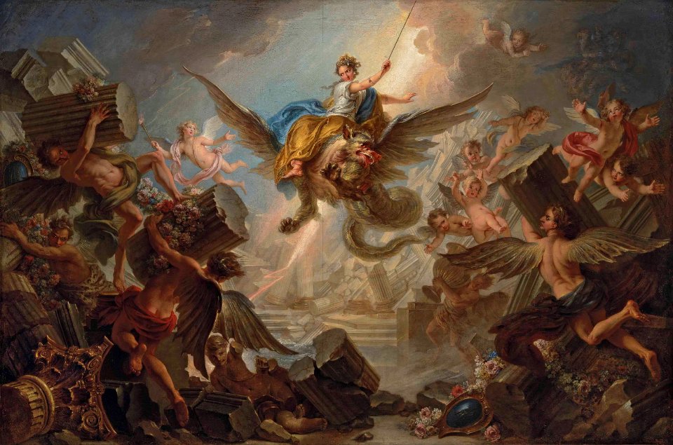 Charles-Antoine Coypel - The Destruction of the Palace of Armida