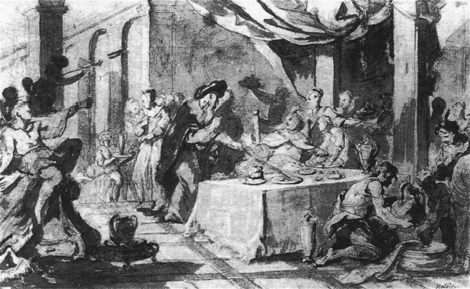 Natoire Sancho's banquet