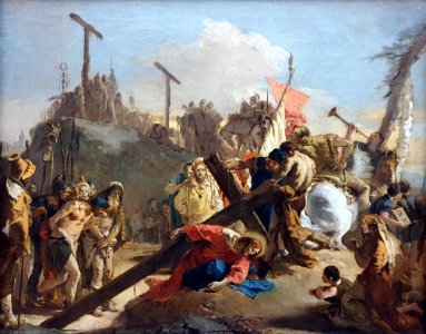 1738 Tiepolo Die Kreuztragung Christi Gemäldegalerie Kat.Nr. 459C anagoria