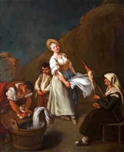 Ca' Rezzonico - Le lavandaie - Pietro Longhi