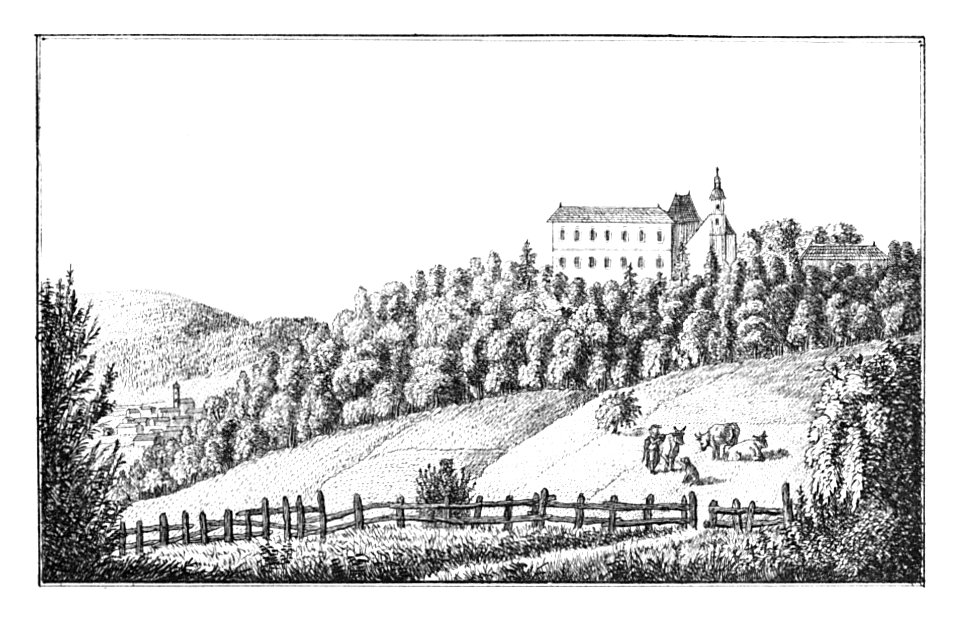 174 Schloss Malegg, Ljutomer - S. Kölbl - J.F.Kaiser Lithografirte Ansichten der Steiermark 1830