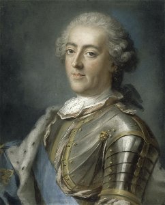 Gustaf Lundberg, Louis XV (fin des années 1730). Free illustration for personal and commercial use.