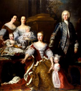 Augusta, Princess of Wales with Members of her Family and Household